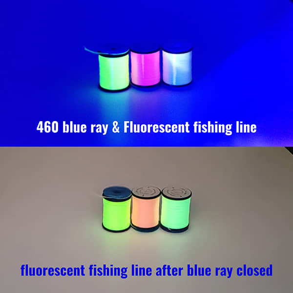 Bug-resist White & 460nm Blue light Night Carp Fishing Aluminum Head torch